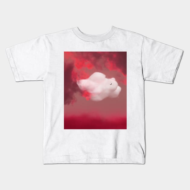 Candy Cloud Kids T-Shirt by Kokeeneva